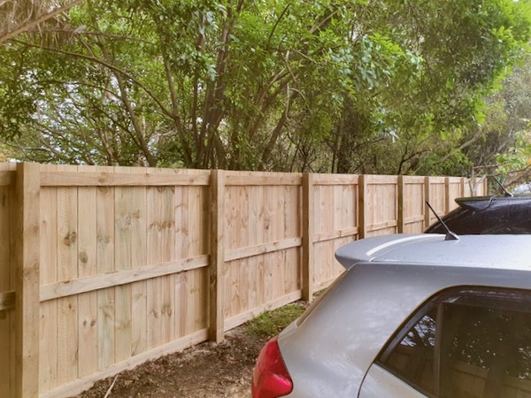 timber fence