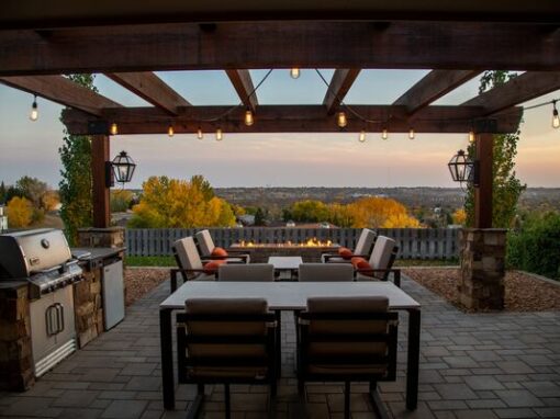 Pergola at dusk