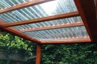 polycarbonate roofing pergola